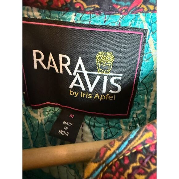 Rara Avis by Iris Apfel Quilted Kantha Fabric Jacket Sz. M - Picture 5 of 9